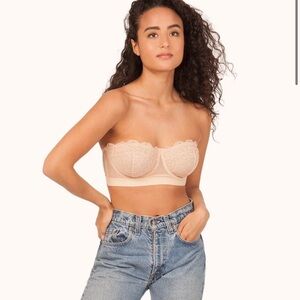 LIVELY - The Lace Strapless - 36DD - Toasted Almond